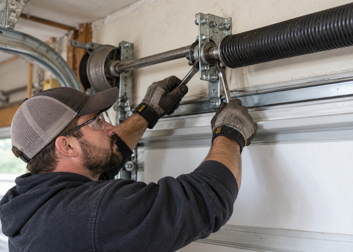 Garage door spring repair service in Shelbyville, Indiana